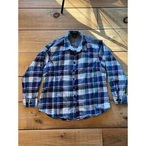 Stillwater Supply Co. Women's Long Sleeve Plaid Flannel Button Down. Lace. Med